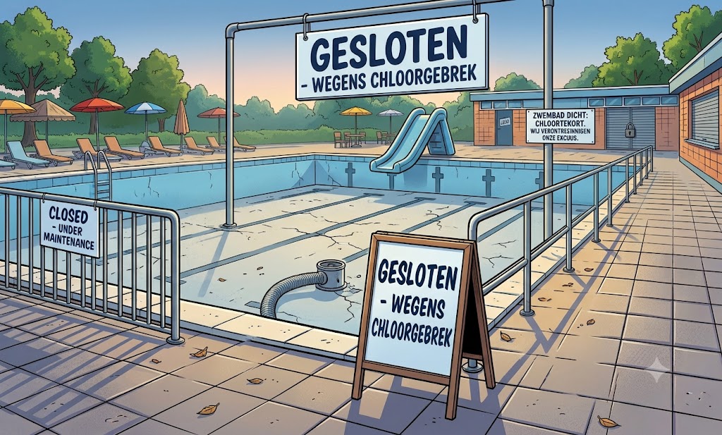 Tijdelijke sluiting zwembad