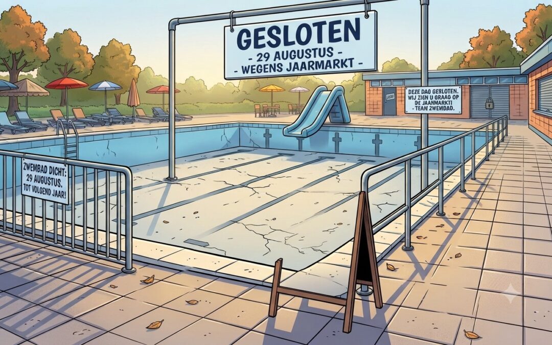 29 augustus: Zwembad gesloten