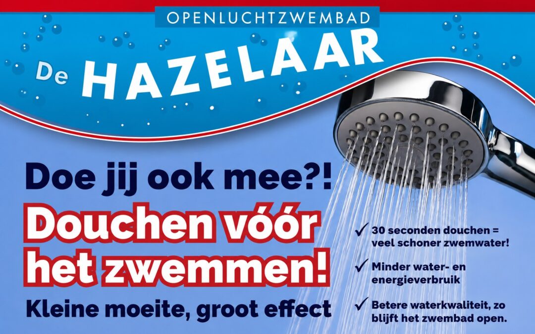 Douchen vóór het zwemmen
